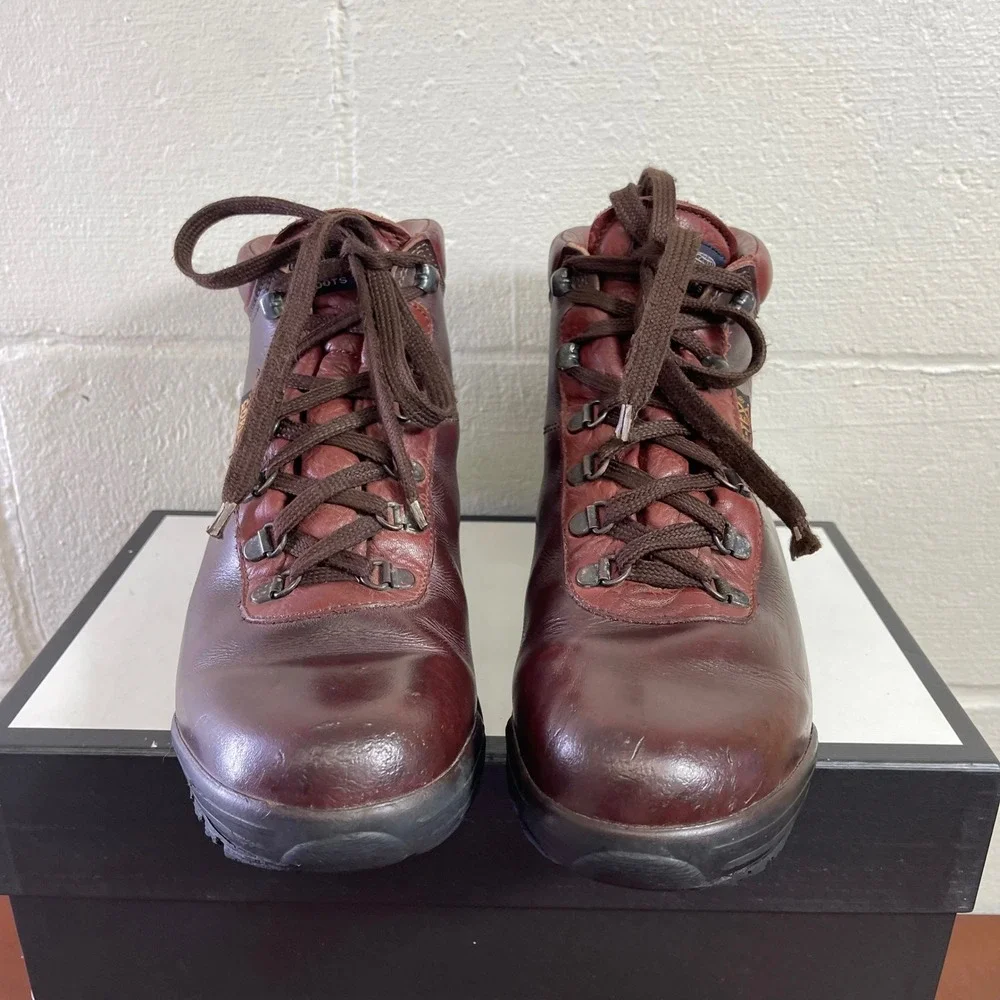 Vasque Sundowner GTX 7935 Burgundy Leathe Hiking Boots Lace up Men's US 9.5 M